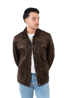 Overshirt scamosciata