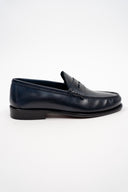 MOCASSINO PELLE BLU